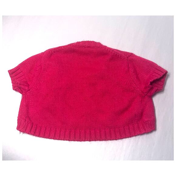 Baby GAP Angora Blend One Button Sweater Cardigan Pink Toddler Girl sz M/L or 2T - Picture 4 of 7
